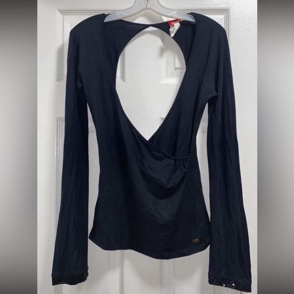 Vintage open back blouse/ SOLD
